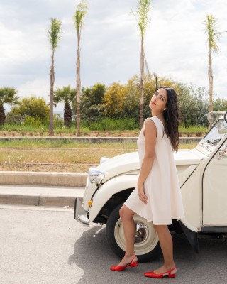 MELISSA PEARLS ON SAND DRESS
