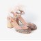 BELLA ROSE GOLD FEATHER HEELS