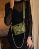 INDIVIDUAL ART LEATHER ONLY YOU OLIVE BAG