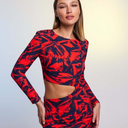 MELIKA SCARLET DRESS