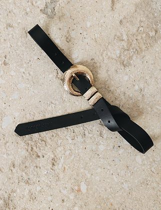 INDIVIDUAL DOUBLE VISION LEATHER BELT