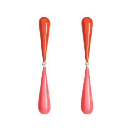 SACOPA DOUBLE ENAMEL EARRINGS RIO