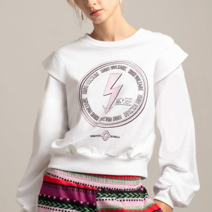 PEACE AND CHAOS ELECTRIC GLITTER JUMPER