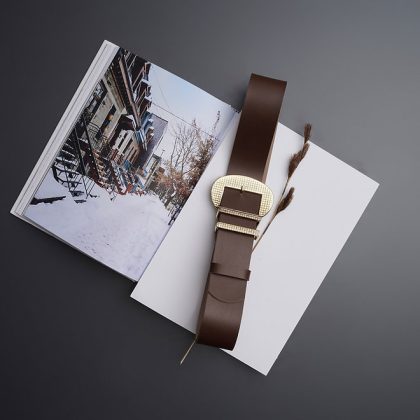 INDIVIDUAL ART LEATHER ROUND AND ROUND BELT