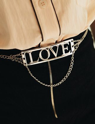 INDIVIDUAL ALL FOR LOVE CHAIN BELT