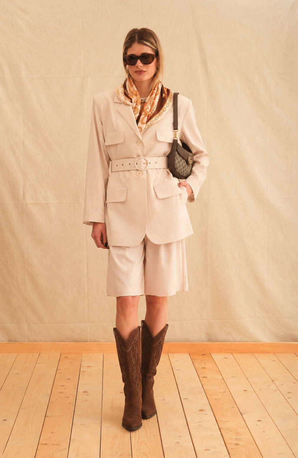 VANILLA SAFARI BLAZER TRIKOGIA